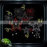 Bling Bling Star Iron On Rhinestone Transfer Star Design Motifs thumbnail-2