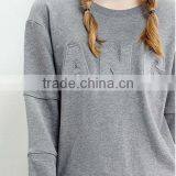 Female Hemp Grey Sets Round Collar Fleece thumbnail-2