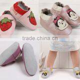 Hot Selling Lovely Blue Leather Baby Shoes With Animal Designs thumbnail-1