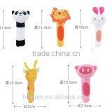 Soft Baby Kid Toy Ring Bell BB Baby Plush Rattle Squeaker Early Educational Doll Rod 0M+ Cute Cartoon Animal Musical Plush Toy thumbnail-2