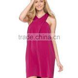 Relaxed Fit Crossover Straps Tank Dresss With Zip Fastening on the Back thumbnail-2