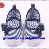 Navy Style Baby Girls Bowknot First Walker Shoes thumbnail-1