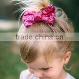 Sequin Material Bow Design Girls Hair Clips, Sequin Hair Clips thumbnail-3