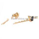 Bee Animal Gold Plated Yellow Enamel Women Headwear thumbnail-3