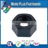 Made in Taiwan Black Nylon Metric Nylon Natural Finish Nylon Plastic Hex Nut thumbnail-2