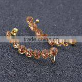 Fashion Jewelry Amazing Cuff Earrings Punk Style Earrings Women Elegant ss Cuff/ear Wrap Clip Crystal Gold Earrings thumbnail-5