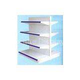 OEM 4 Tier Double Back Plate Steel Supermarket Shelf