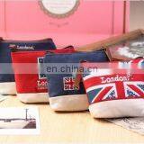 Unisex Cheapest Canvas Cartoon England Style Retro Small Coin Change Purse Lady Mini Coin Wallet Key Car Pouch Little Money Bag thumbnail-1