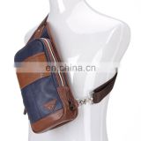 small practical mens pure leather shoulder messenger bag