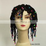 Caribbean Plait black party wigs P-W228