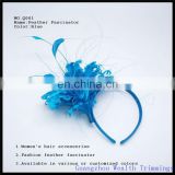 Fancy Blue feather hair clip for kids wear