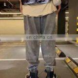 DiZNEW Custom Your Own Logo Slim Fit Elastic Waist Mens Denim Joggers Pants thumbnail-3