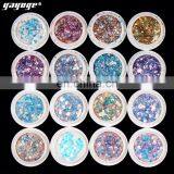 2020 Mix Colors Glitter Nail Art Decoration Powder For Nail Glitter 7Boxes Snowflake Sequins Art Decoration thumbnail-1