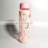 BPA Free Sport Water Bottle Glass Bottle With Silicone Sleeve thumbnail-5