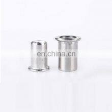 M3 M4 M5 M6 M8 M10 M12 M16 Stainless Steel Flat Head Riveting Nut Threaded Insert Blind End Rivet Nut thumbnail-2