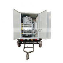 Outdoor Mobile Double Stage Vacuum Insulating Oil Recovery Machine Model ZYD-50 thumbnail-2