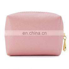 Custom Logo Private Label, Small Pink Pu Travel Makeup Bag Cosmetic Bag thumbnail-4
