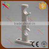 Wall Install Curtain Pole Double Bracket With Surface Wooden Plated thumbnail-3