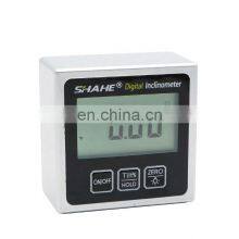 SHAHE Portable Mini digital protractor inclinometer with magnet digital level box with magnets base digital angle level