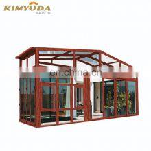 JYD Aluminum Alloy Cover Frame Modern Glass Houses Veranda Sunroom With Tempered Glass thumbnail-1