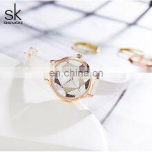 SHENGKE Young Female Watch Simpliest Design Dial WatchesThree Pins Quartz Watch For Women K0117L thumbnail-1