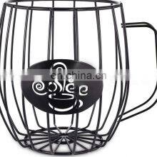 Affordable Non Folding Steel Basket Organizer Stand Cup Coffee Pod Storage Holder thumbnail-3