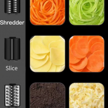 Vegetable Slicer Electric Vegetable Cutter Large Capacity Rotary Grater Masher Storm Drum Vegetable Cutter（Wechat:13510231336） thumbnail-3