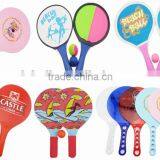Summer Paddle Game Bat Set Beach Racket,Interesting Wooden Beach Bat and Ball Set,Promotional Wooden Beach Bat With Ball thumbnail-3