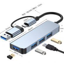 Cross-border USB Hub 5-in-1 Hub 1-in-4 3.0 Laptop Type-C Splitter USB Expansion thumbnail-2