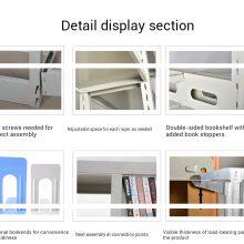 High Capacity Industrial Metal Library Book Rack for Museums & Cultural Centers | Double-Sided Modular Design | Factory Direct Supply thumbnail-4