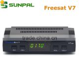 cheap mini DVB-S2 1080p full hd free to air digital satellite receiver freesat V7 v7 max v7 combo iptv set top box