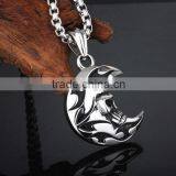 2015 Stainless Steel Moon Necklace thumbnail-5