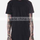 Black Long T-shirt/street Short Sleeves Tall T-shirts Wholesale/Elognated T-Shirts thumbnail-4