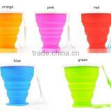 2015 Foldable Silicone Cup, Drinking Water Bottle, Silicon Cup thumbnail-4