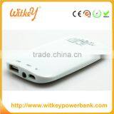 Fashion Business Style Dual USB Charger White Mouse Wireless Power Bank thumbnail-6