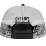 Leather Peaked Sublimation Flat Front Imitation Caps for Men thumbnail-6