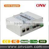 Gigabit Single Mode Single Industrial ethernet fiber media converter