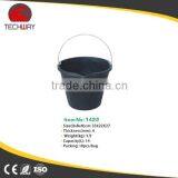 Recycled Rubber Pail With Lip,black Construction Bucket thumbnail-3