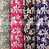 Canvas Fabric Lace Flower Printed Fabric