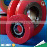 China Low Price High Speed pu Pulley Sheave Rollor v Groove Plastic Pulley Wheel Bearing thumbnail-2