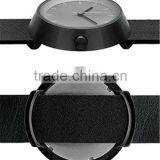 Brushed Black Case Stainless Steel Japan Miyota Movement 3ATM Water Resistant Grey Nylon Strap Watch thumbnail-5