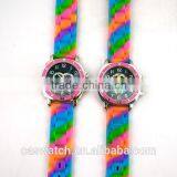 2015 Rainbow Silicone Watchband Popular Design Watch Silicone Top Brand thumbnail-1