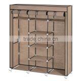 DIY Furniture Portable Folding Fabric Cloth Steel Frame Wardrobe Closet Home Clothes Storage Cabinet OS003666 thumbnail-3