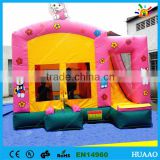 Commercial hello kitty inflatable combo house for sale