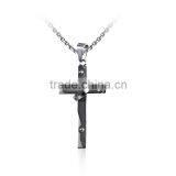 DAIHE Stainless Steel Christian Cross Simple Gold Pendant Design thumbnail-3