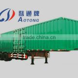 Cargo box semi trailer with side open