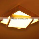 New Style Modern LED Ceiling Lamp, Double Shades Acrylic Ceiling Lamp, Wooden Base Ceiling Lamp