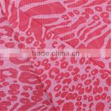 Esse Textile knitted fabric T/R leopard burnout fabric for clothes