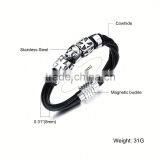 Ally Express Wholesale Bracelet Black Leather Lion Men Bracelet thumbnail-6