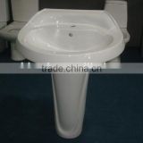 YJ1086 Ceramic Oval Basin with Pedestal/bathroom sink/ Pedestal sink/wash basin